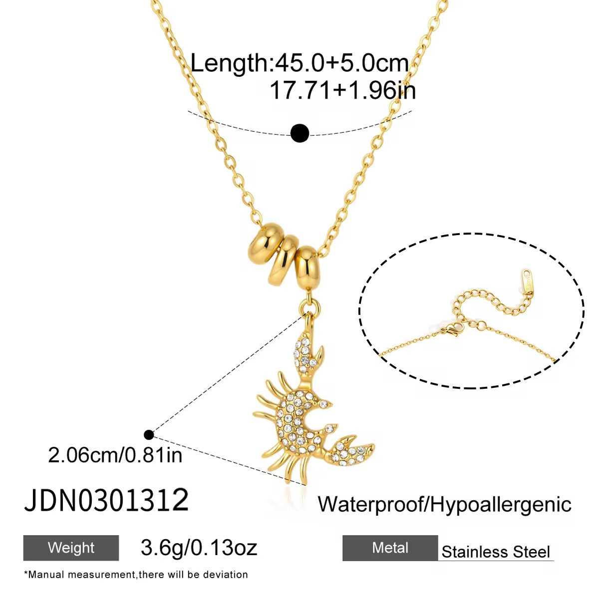 GOLDEN CLAW NECKLACE