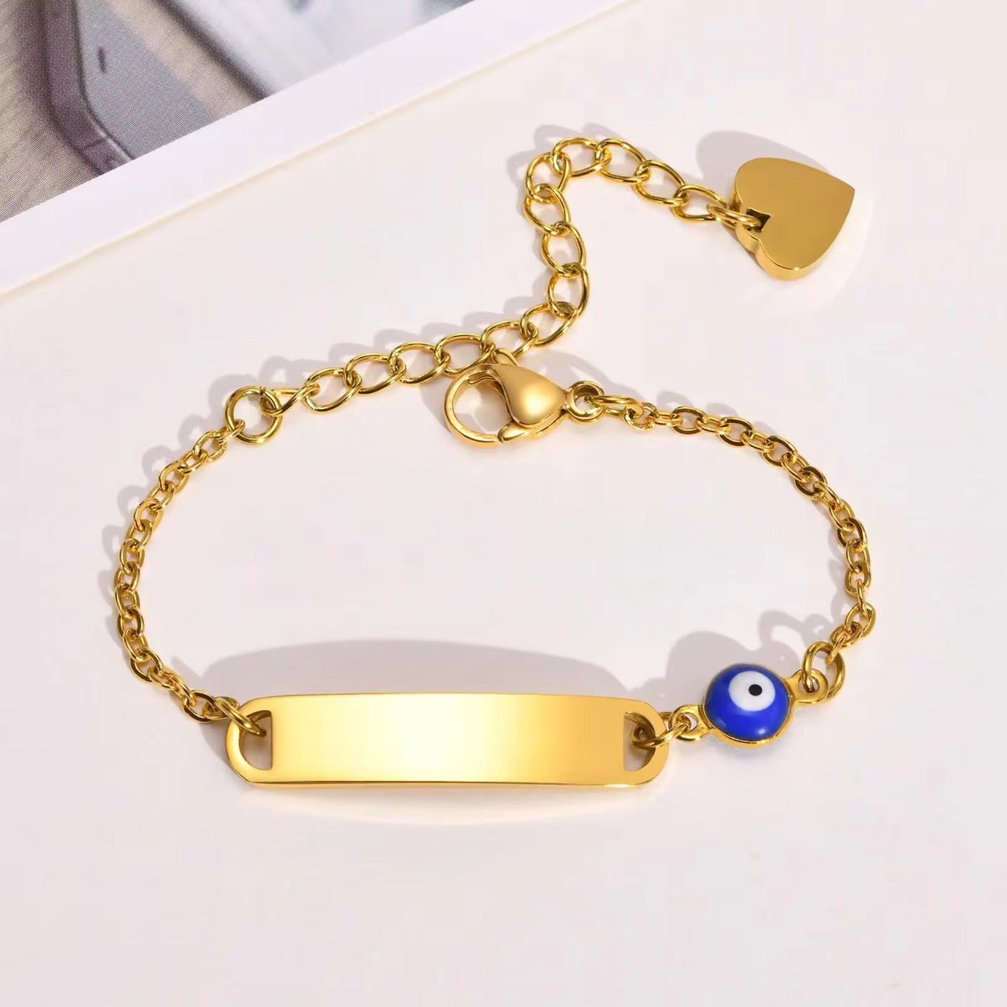 EVIL EYE ENGRAVABLE BRACELET