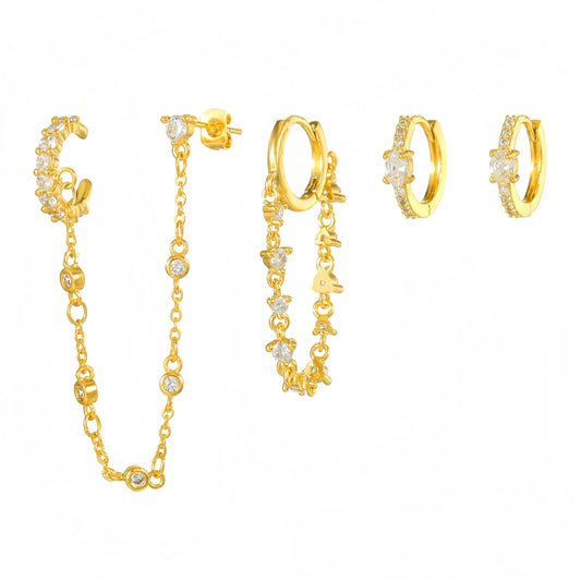 ELYNDRA EARRINGS ( SET OF 4 )