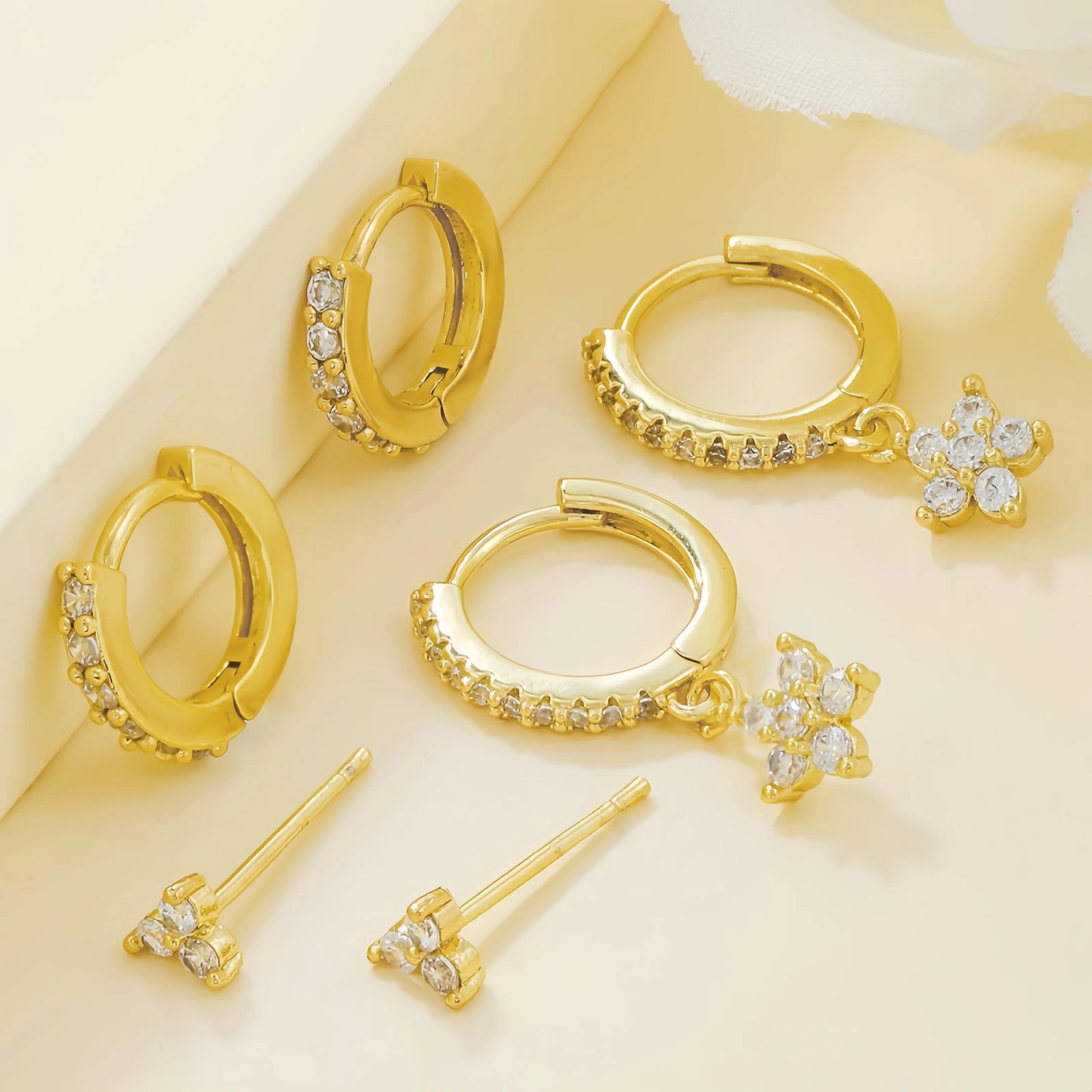 NIORA EARRINGS( SET OF 3 PAIRS)
