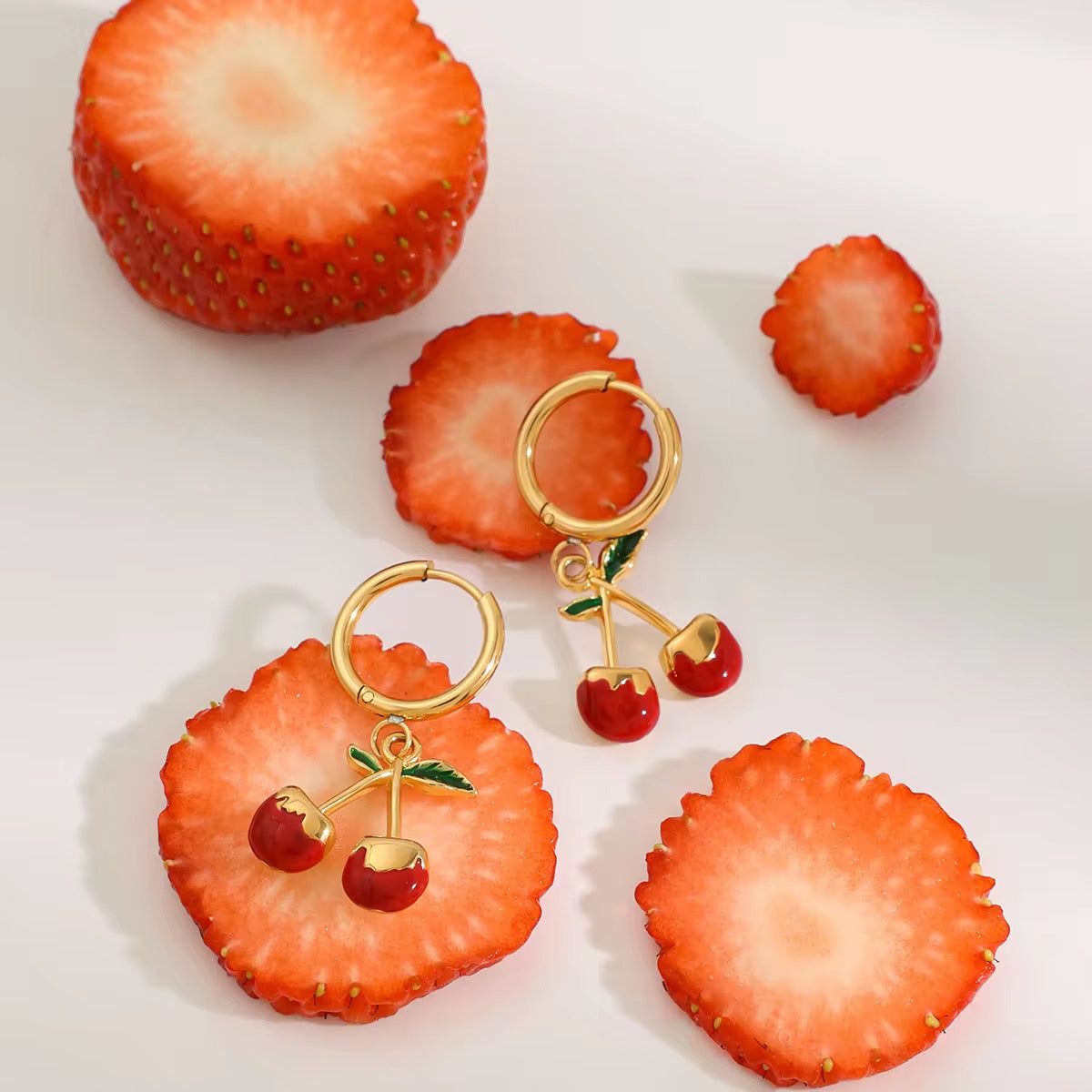 CHERRY CHARMS EARRINGS