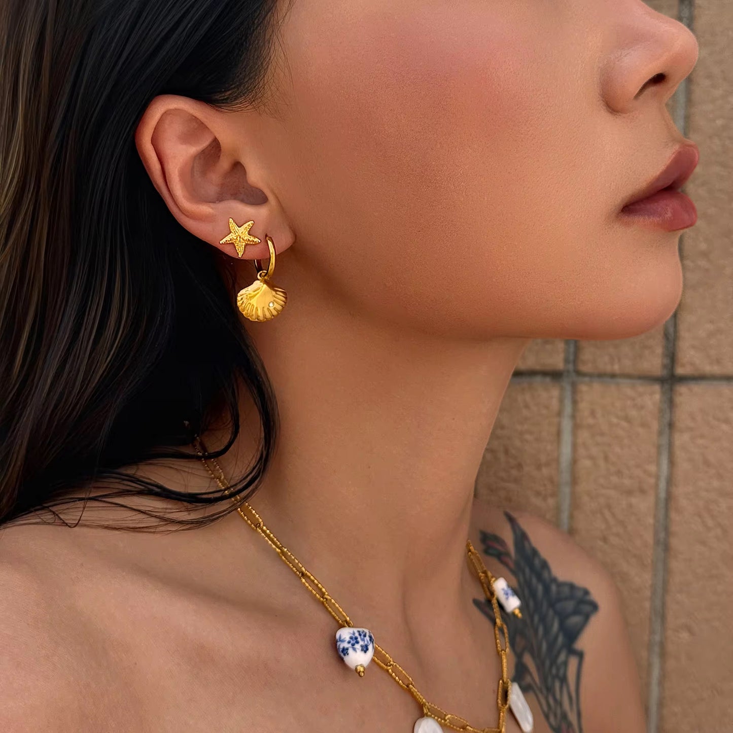 SHORE EARRINGS ( SET OF 3 PAIRS)
