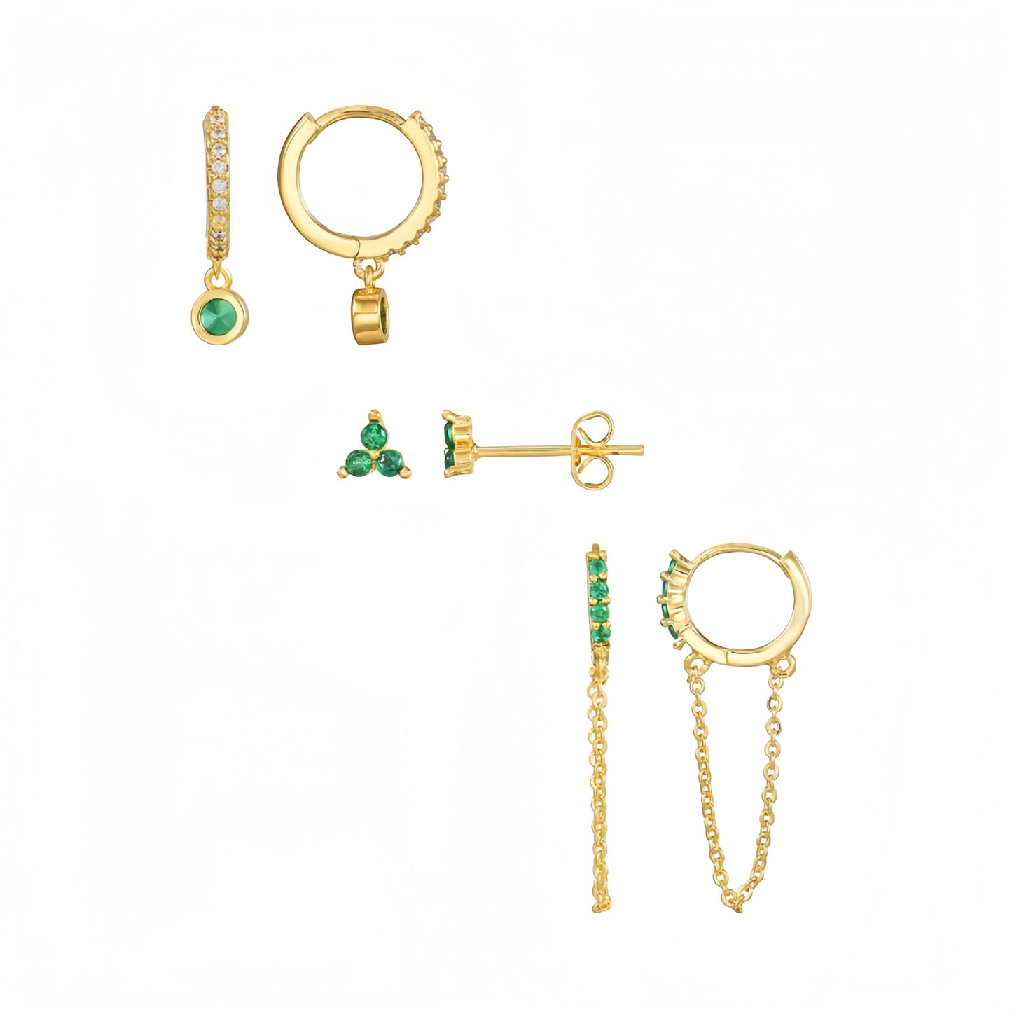 ALURE EARRINGS ( SET OF 3 PAIRS)