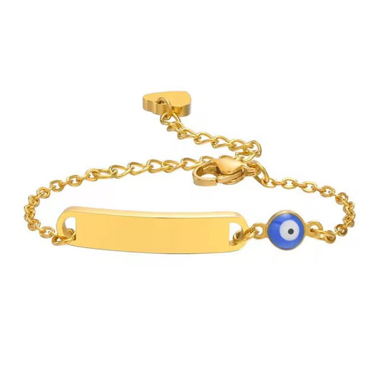 EVIL EYE ENGRAVABLE BRACELET