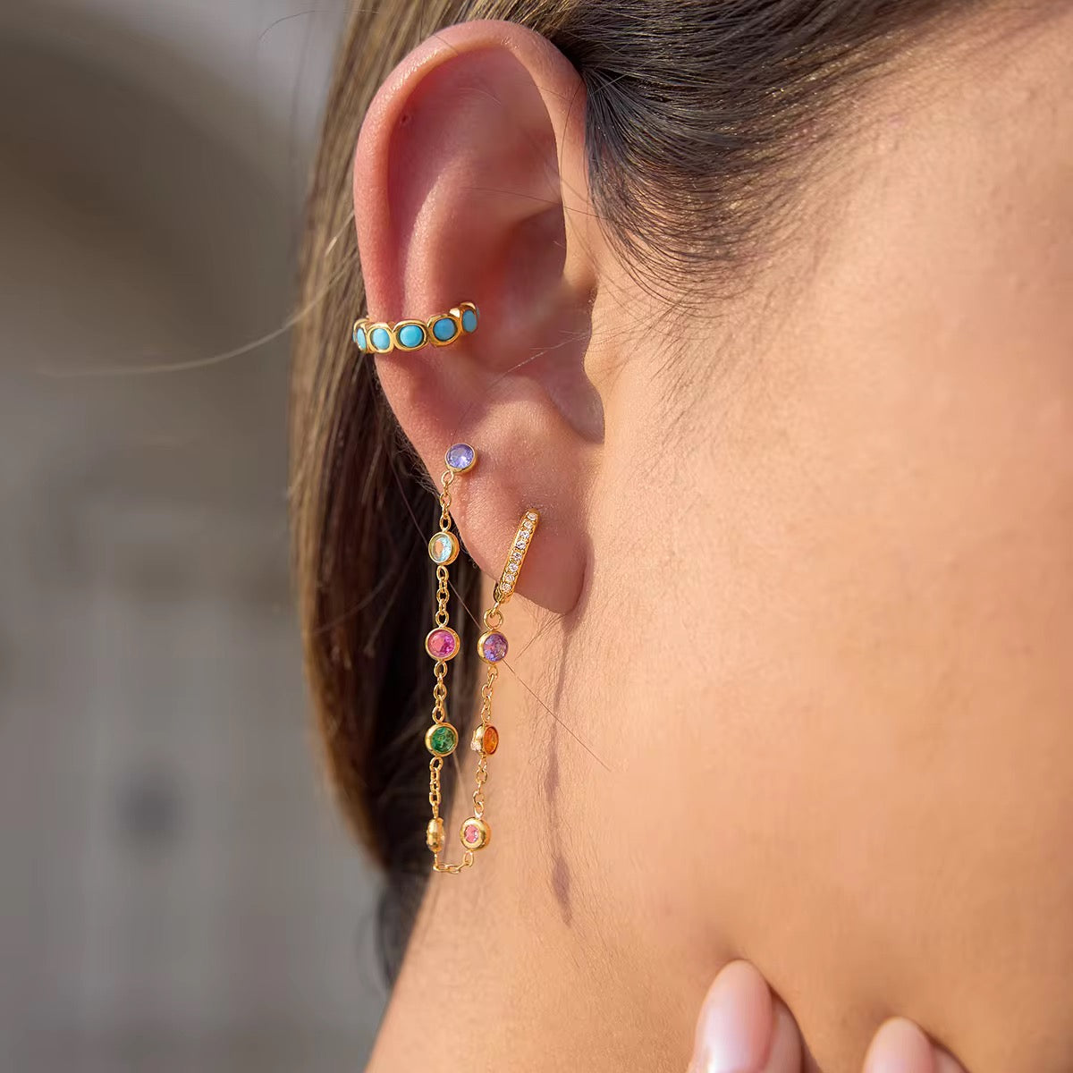 MIDNIGHT EARRINGS ( MULTI)