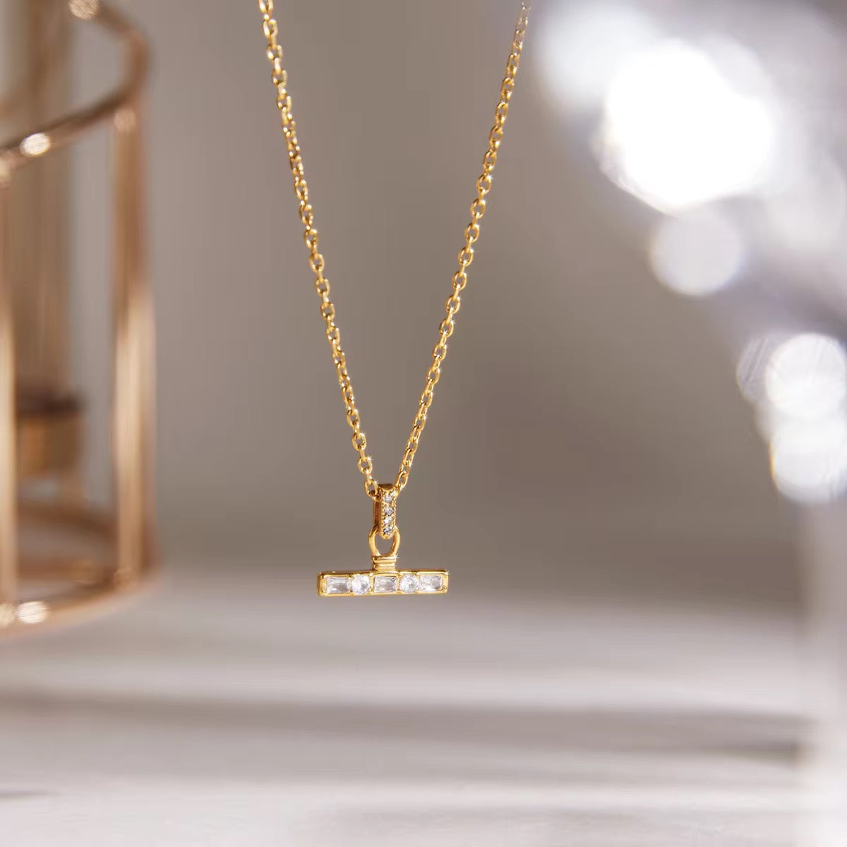 T BAR NECKLACE