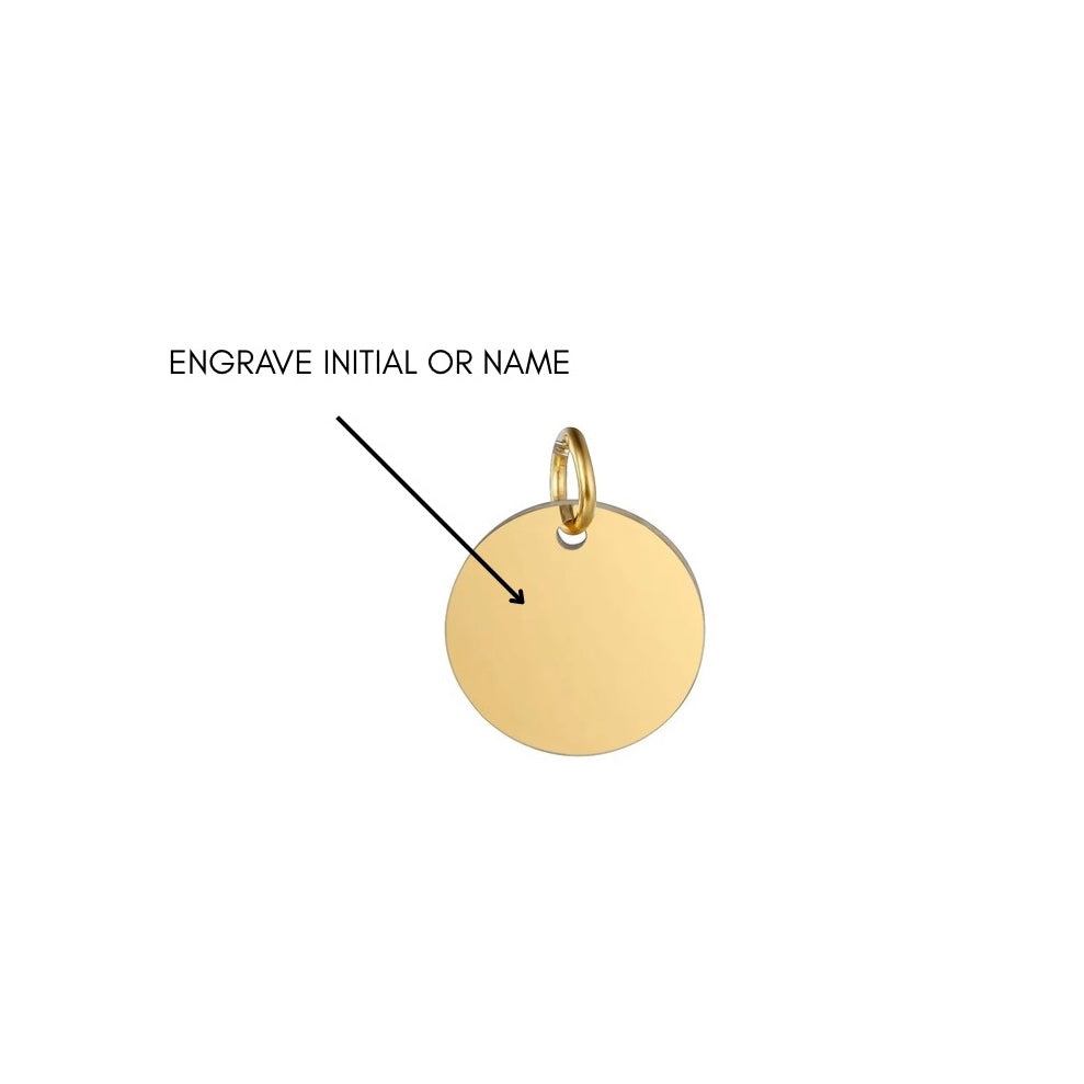 ROUND ENGRAVABLE CHARM
