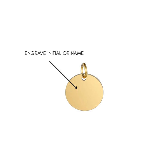 ROUND ENGRAVABLE CHARM