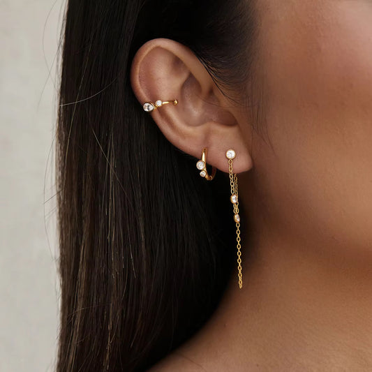 ELISE EARRINGS (SET OF 3 PAIRS)