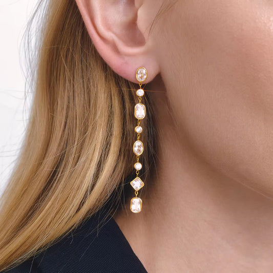GALAXY EARRINGS ( WHITE )