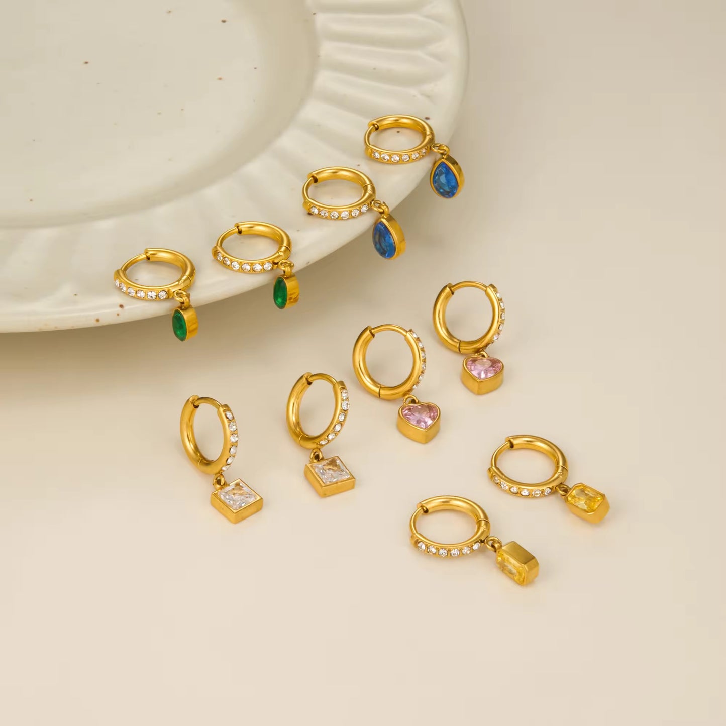 AMALFI EARRINGS (GREEN)