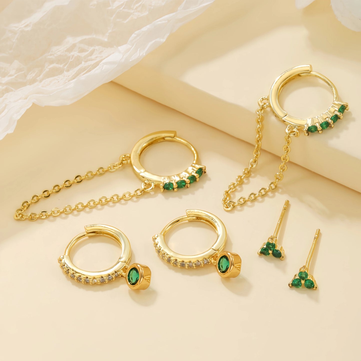 ALURE EARRINGS ( SET OF 3 PAIRS)