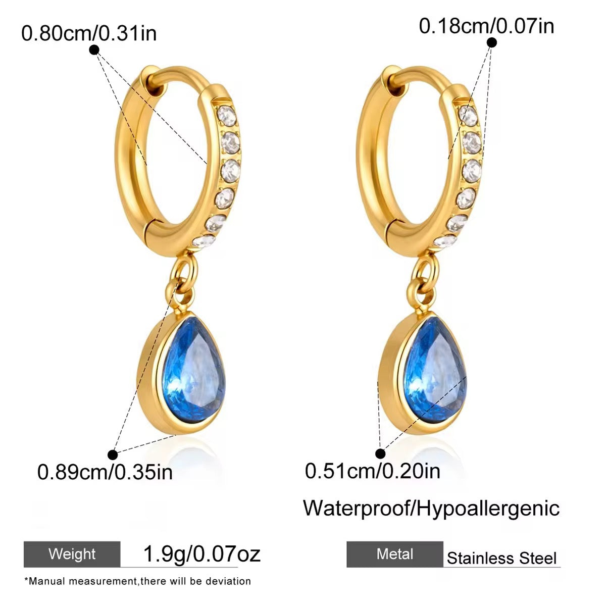 AMALFI EARRINGS (BLUE)
