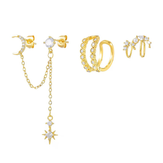 ZERAYA EARRINGS ( SET OF 3)