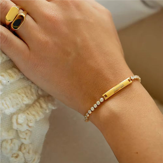 TENNIS BRACELET ENGRAVABLE