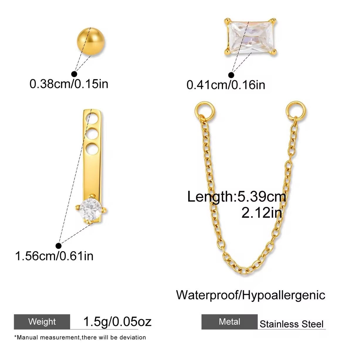 LIA EARRINGS (PAIR)