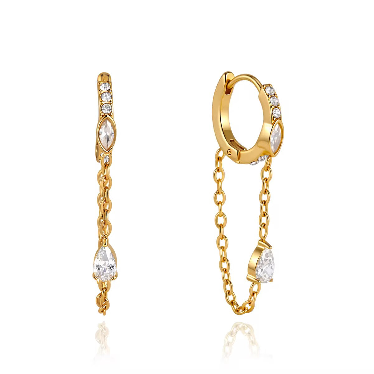 MATCHA EARRINGS ( WHITE )