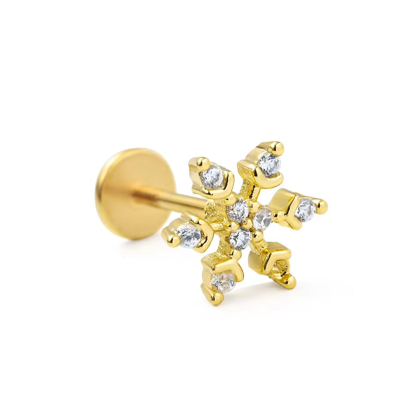 SNOWFLAKE STUDS( PAIR)