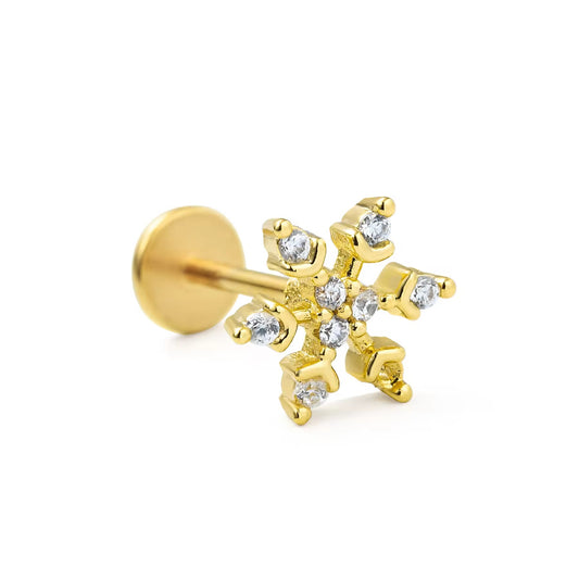 SNOWFLAKE STUDS( PAIR)