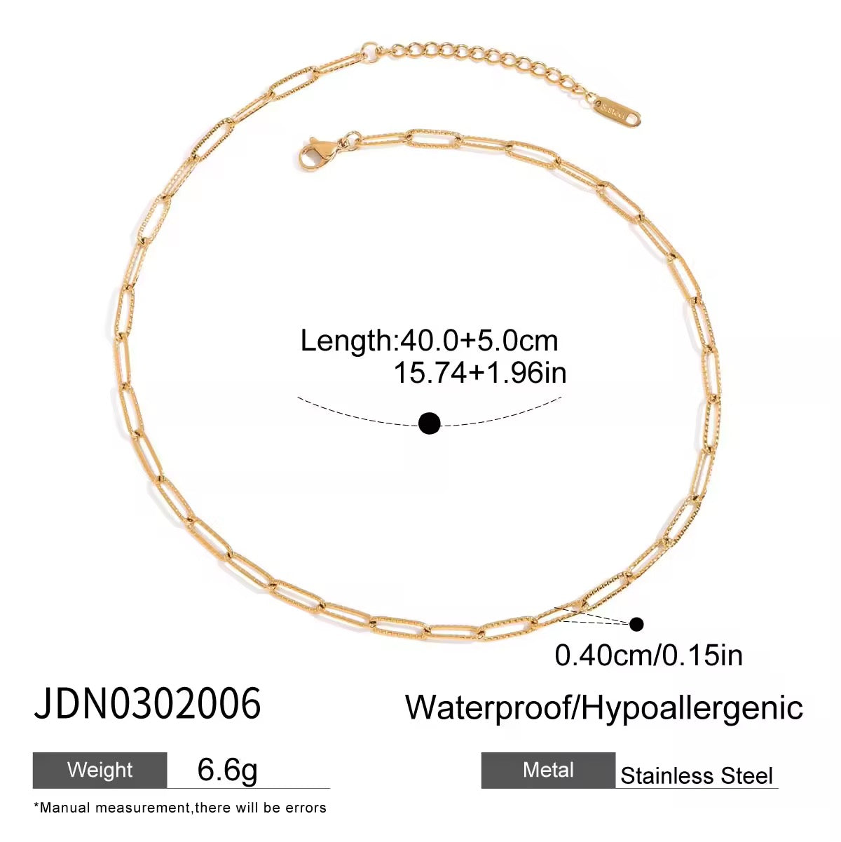 PAPERCLIP NECKLACE & BRACELET