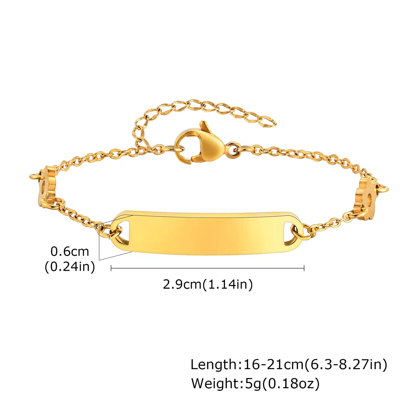 BLOOM ENGRAVABLE BRACELET