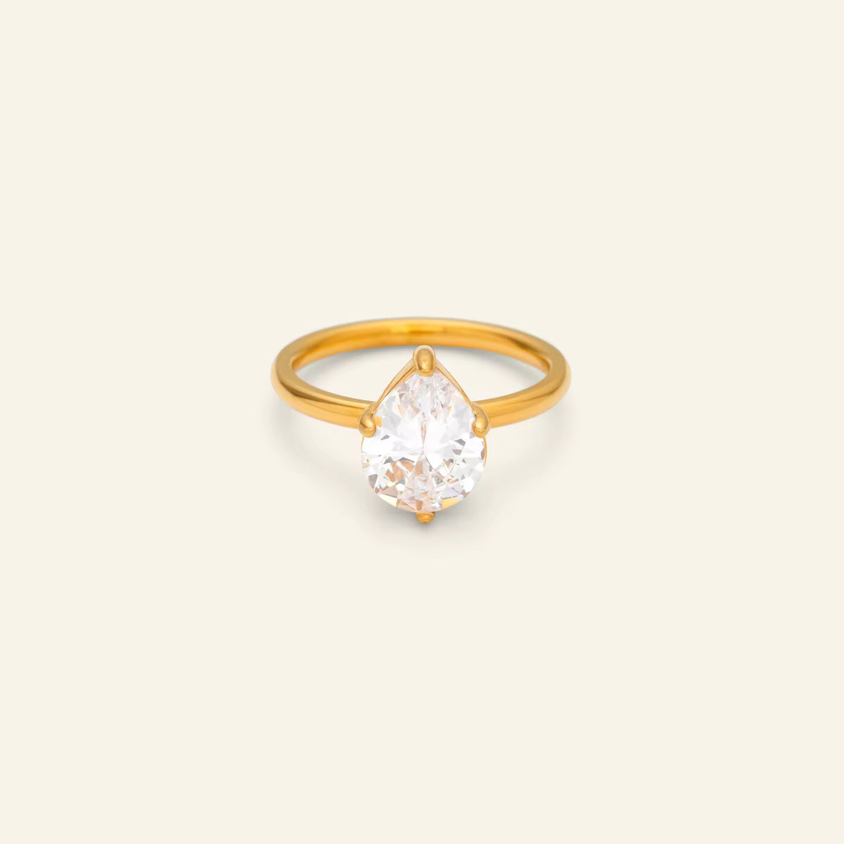 Ellaura Rings ELOURA RING( PEAR CUT) – MAUVE ACCESSORIES