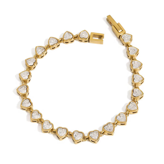 DAZZLE HEART BRACELET