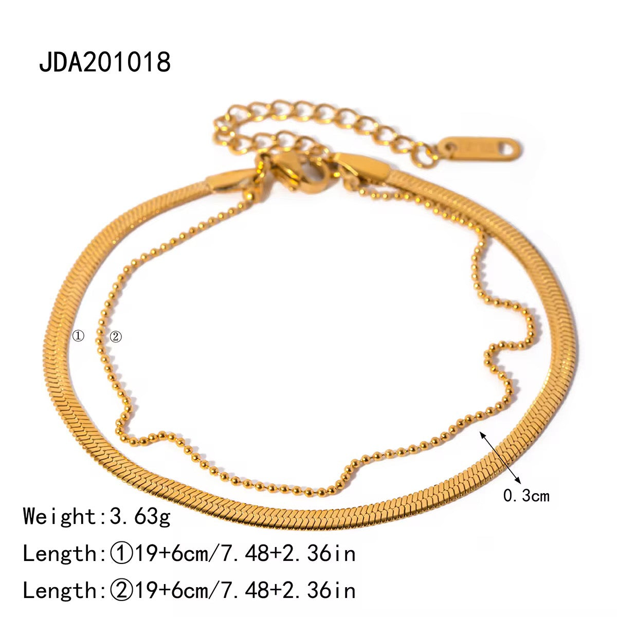 GLEAMLINE ANKLET