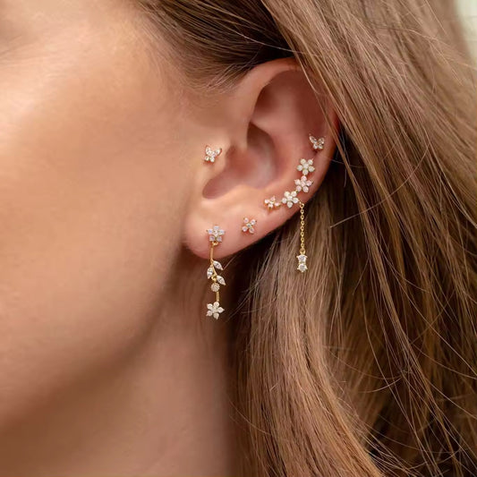 FLORA EARRINGS ( SET OF 5)