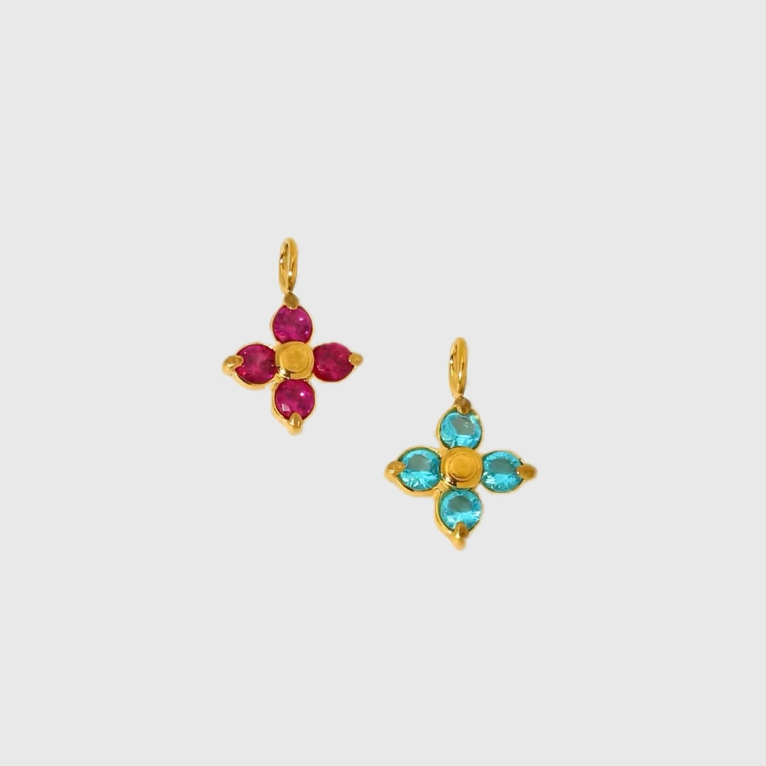 FOUR LEAF FLOWER CHARM