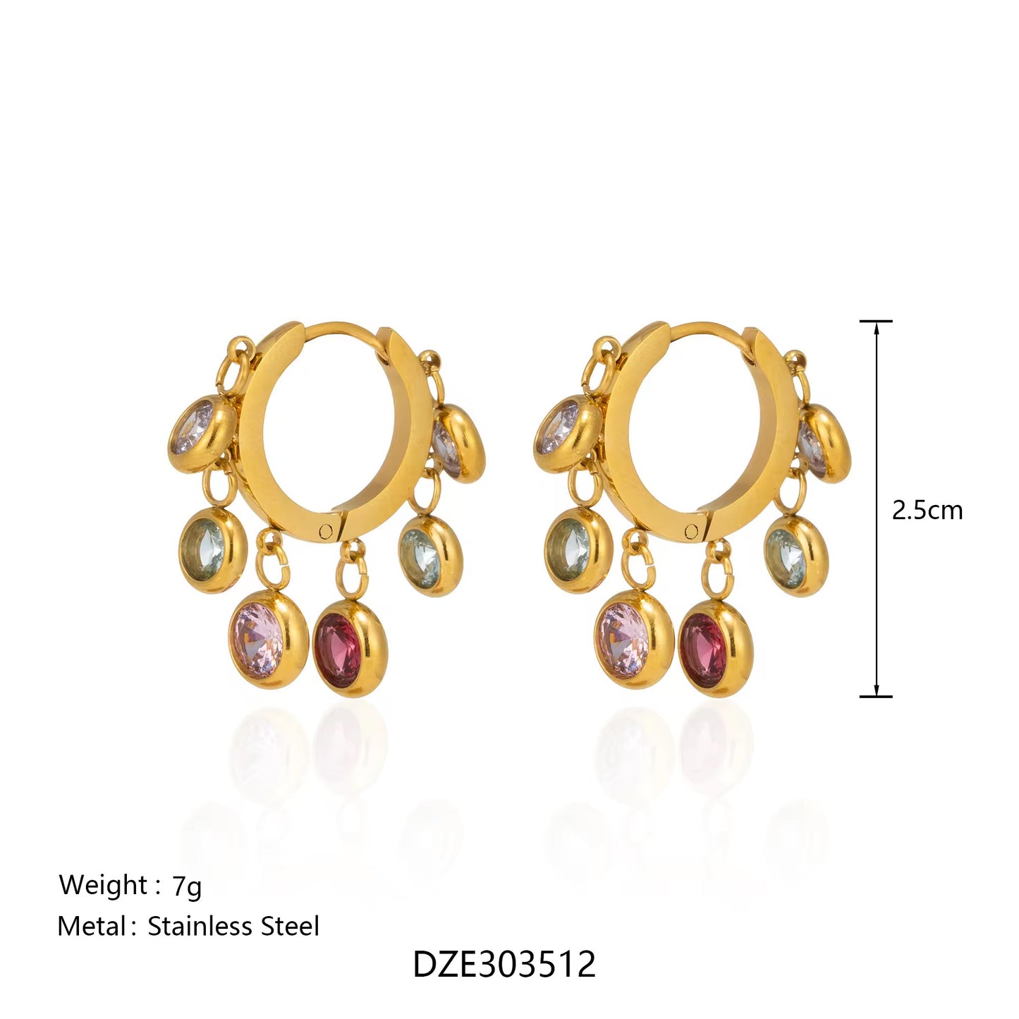 MULTI CASCADE EARRINGS