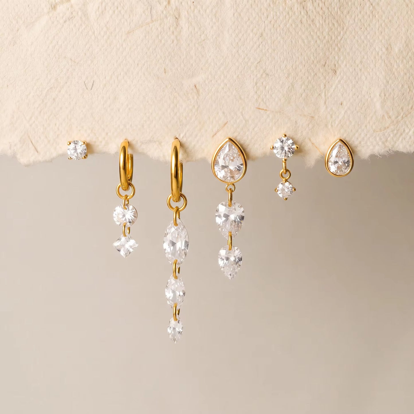 SIMONE EARRINGS (SET OF 3 PAIRS)