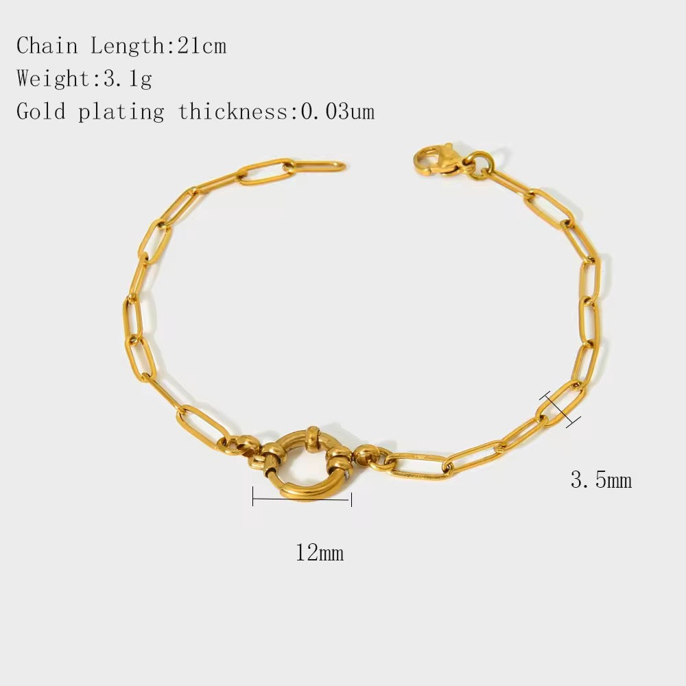PAPERCLIP BRACELET (FOR CHARMS)