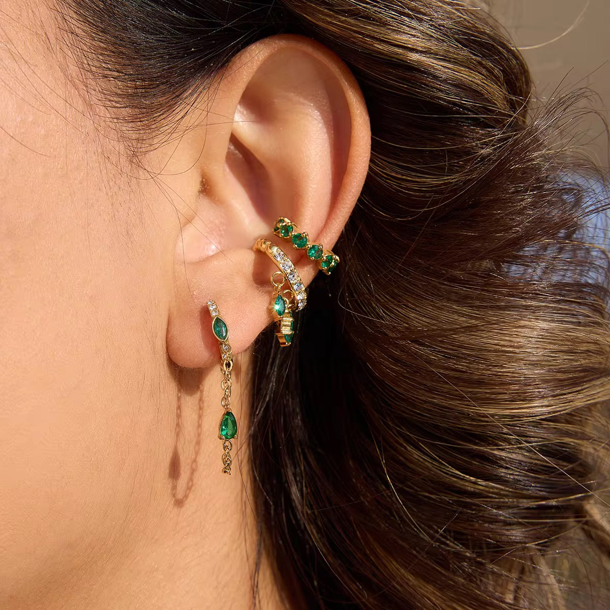MATCHA EARRINGS ( GREEN)
