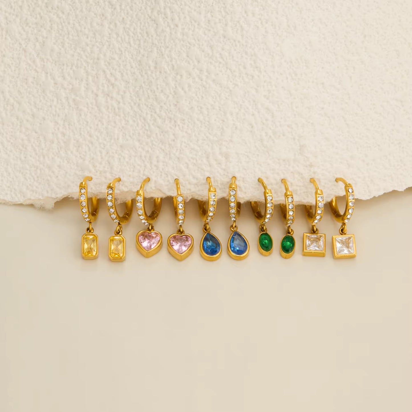 AMALFI EARRINGS (GREEN)