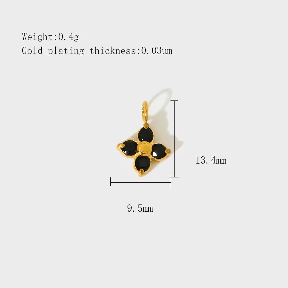 FOUR LEAF FLOWER CHARM