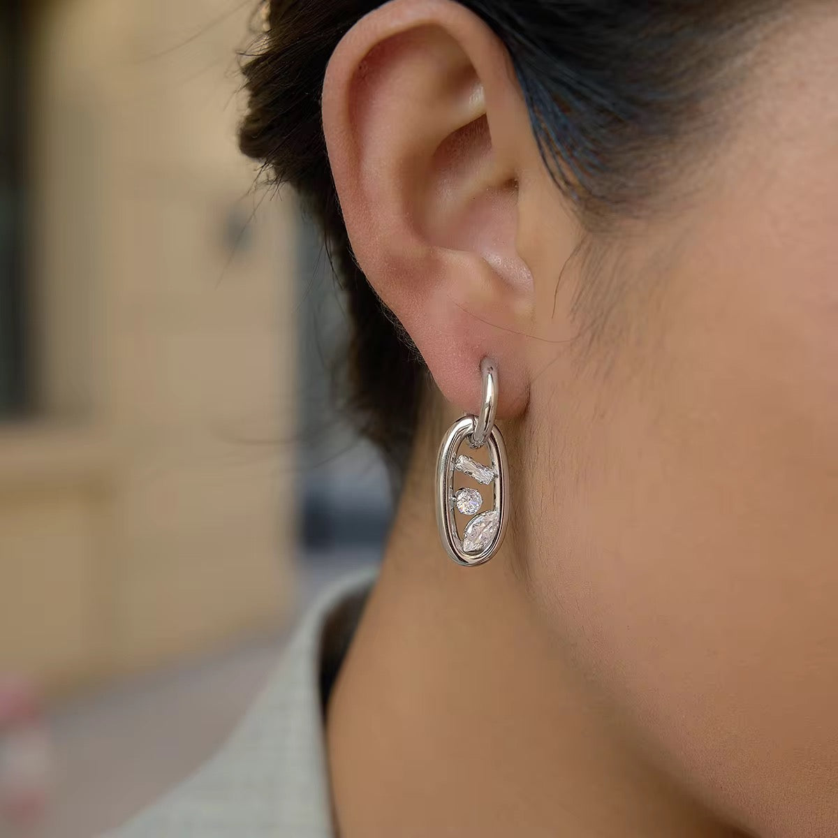 VERONICA EARRINGS ( SILVER)