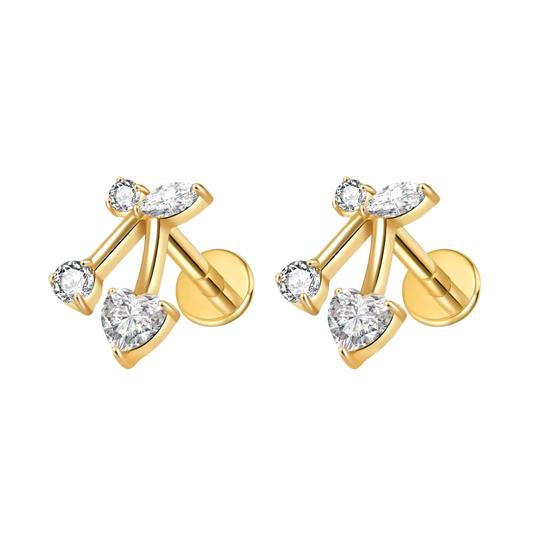 CHERRY STUDS (PAIR)