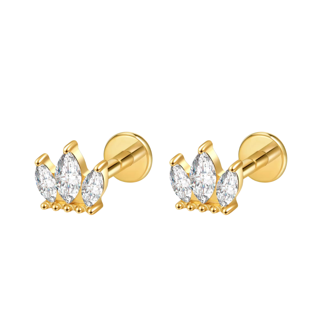 CROWN STUDS (PAIR)