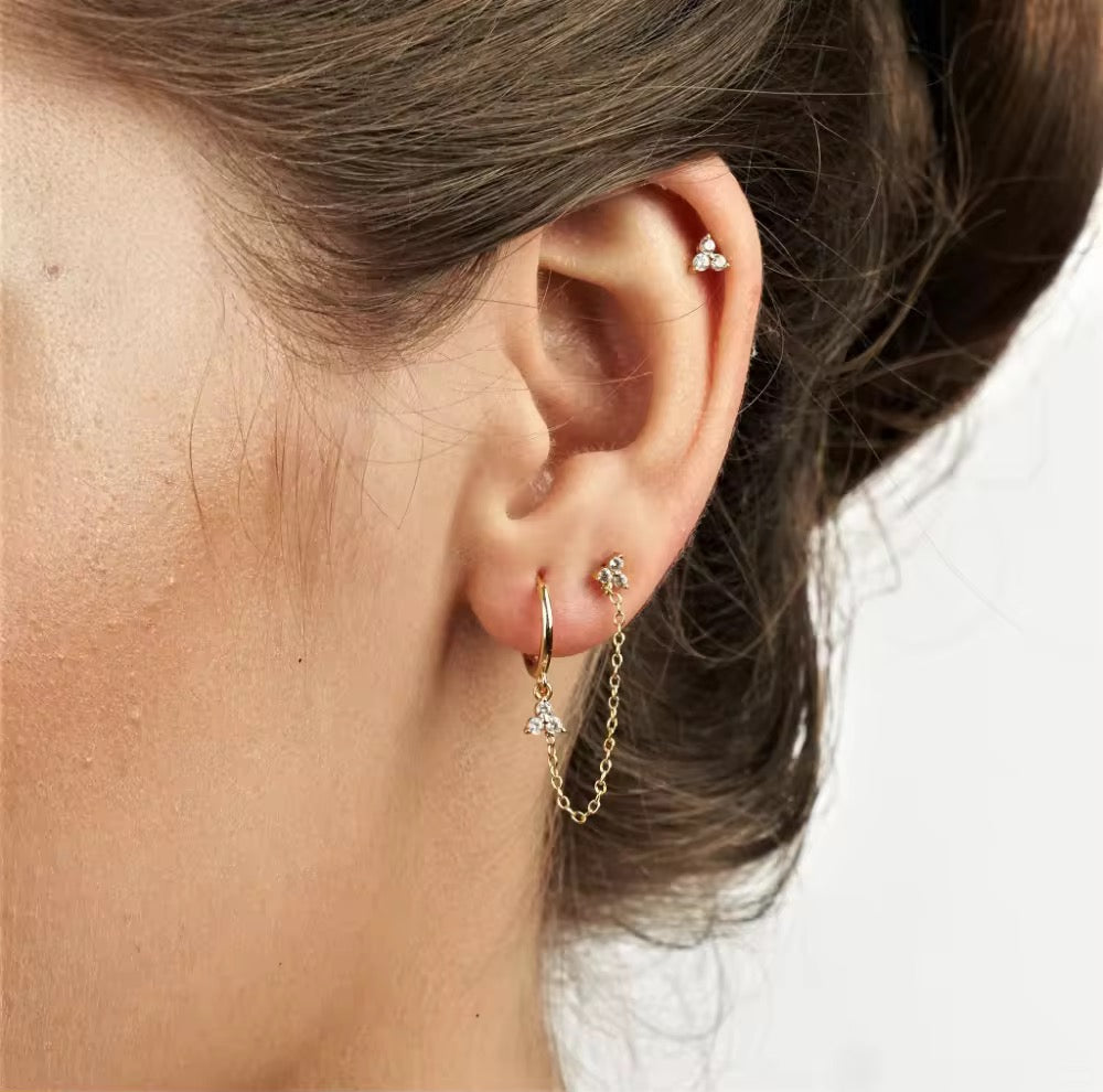 MERIVA EARRINGS ( SET OF 2 PAIRS)