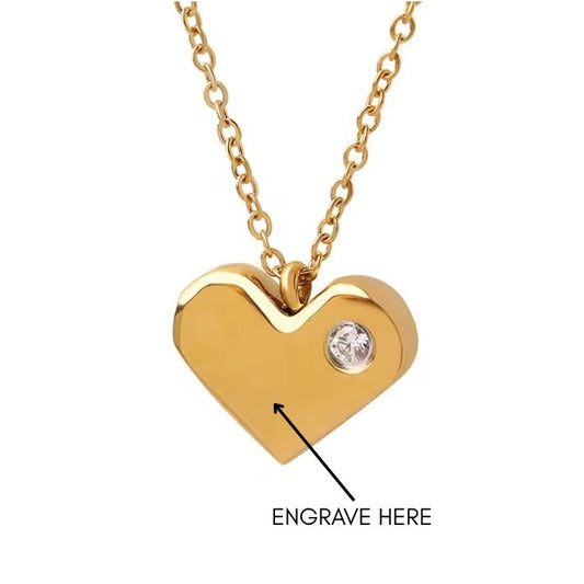 INITIAL ENGRAVABLE NECKLACE