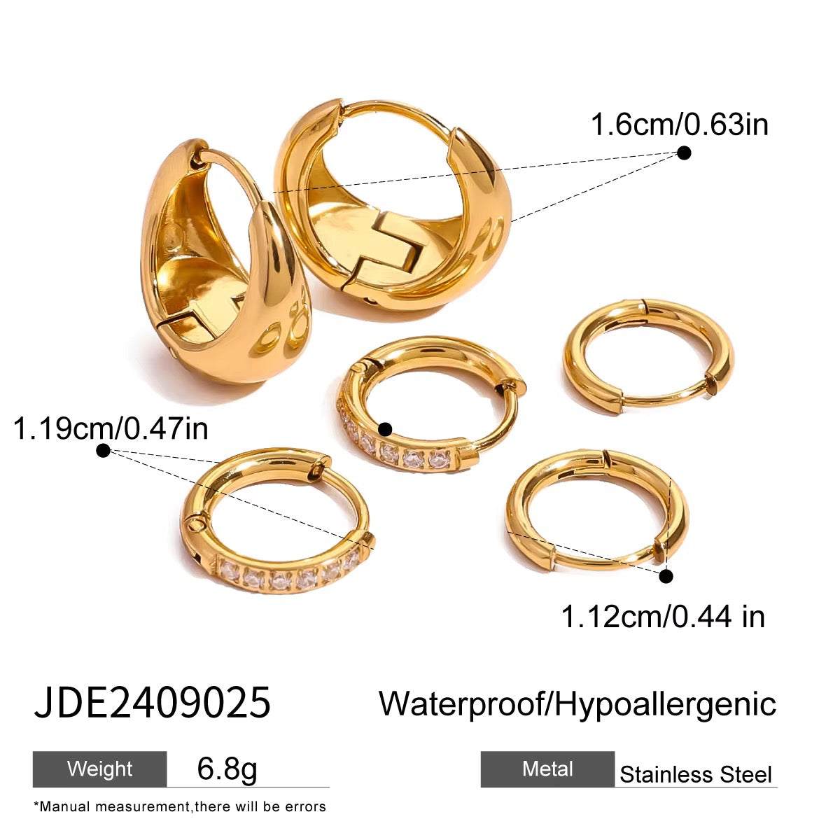 SIMONE EARRINGS ( SET OF 3 PAIRS )