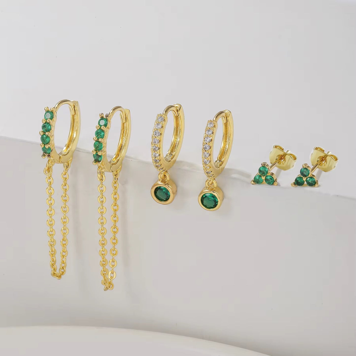 ALURE EARRINGS ( SET OF 3 PAIRS)