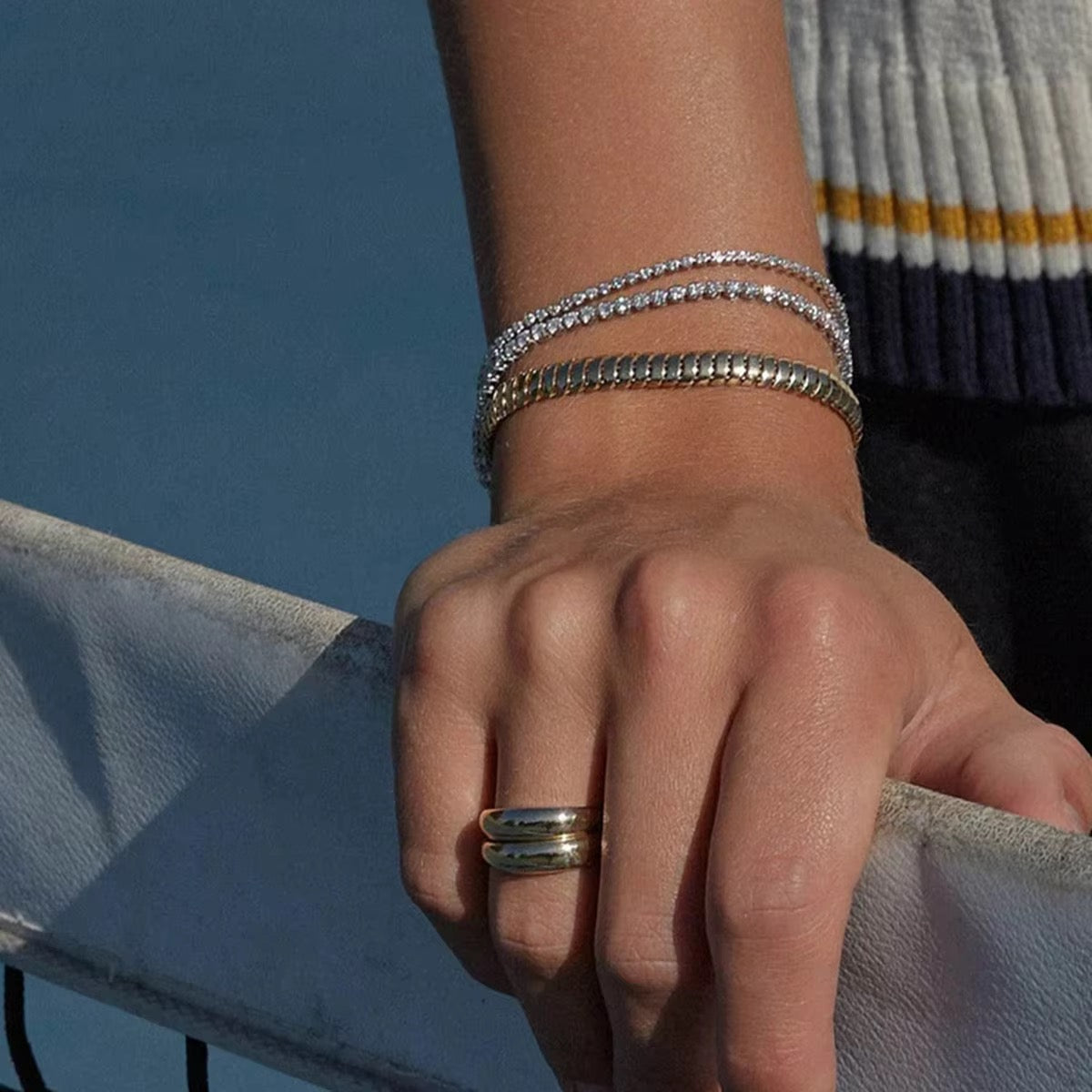 TENNIS BRACELET (GOLD)