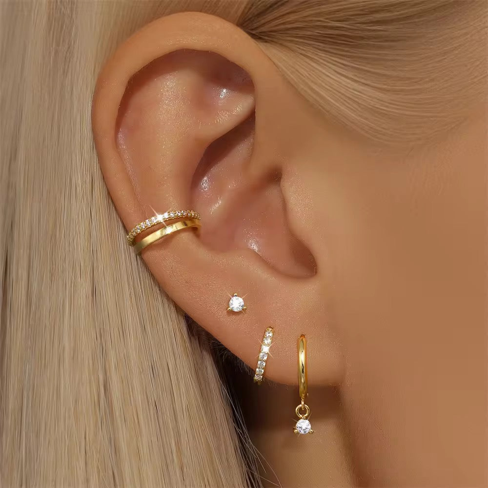 ZIVARA EARRINGS ( SET OF 4 PAIRS)