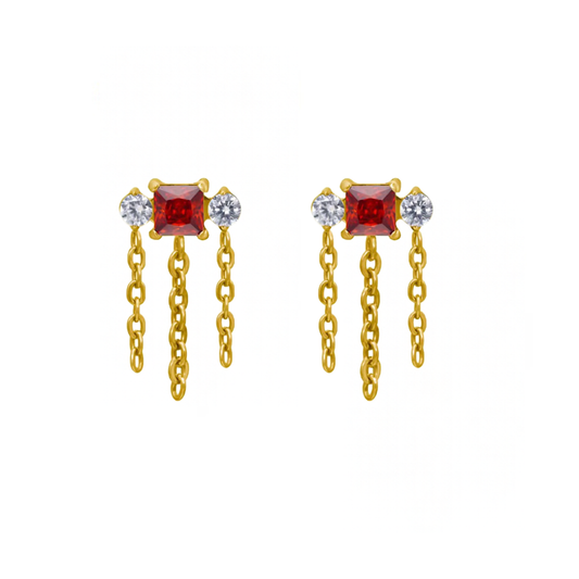 MILLIE STUDS (RED)
