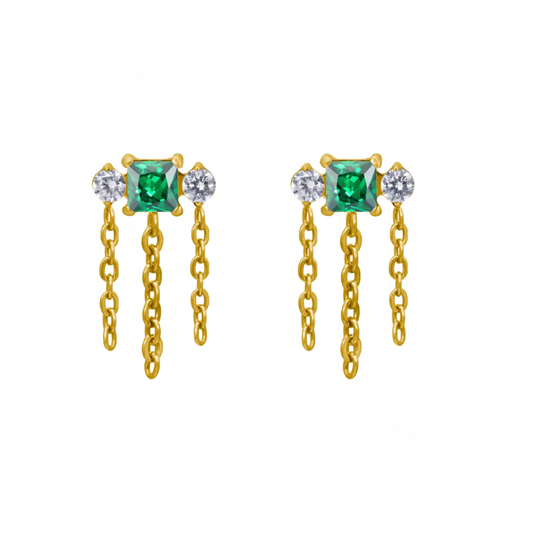 MILLIE STUDS (GREEN)