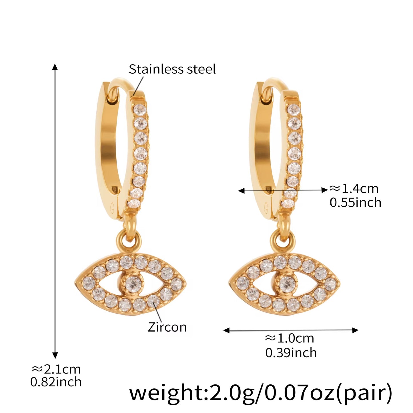 EVIL EYE EARRINGS