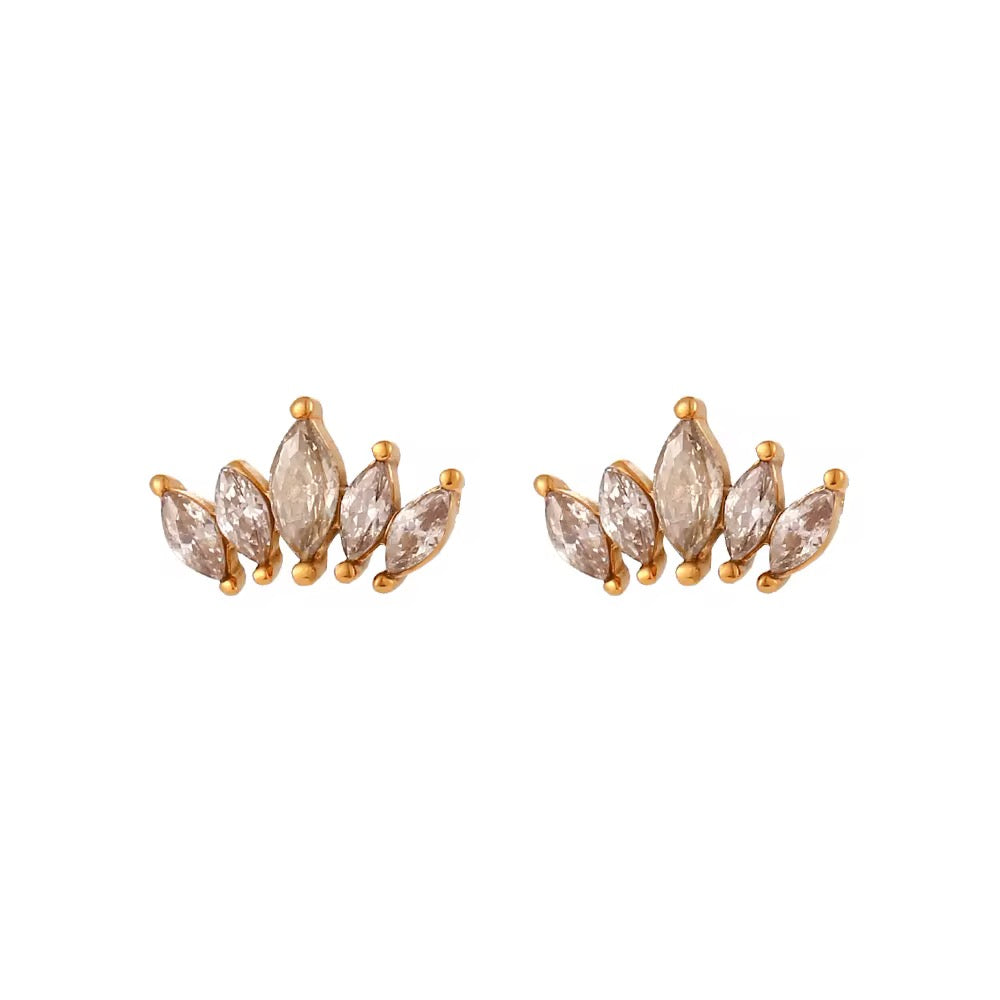 GRACE STUDS FLATBACKS ( PAIR)