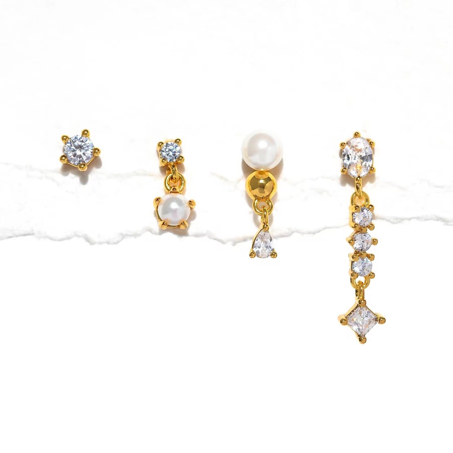 VEYNA EARRINGS ( SET OF 4)
